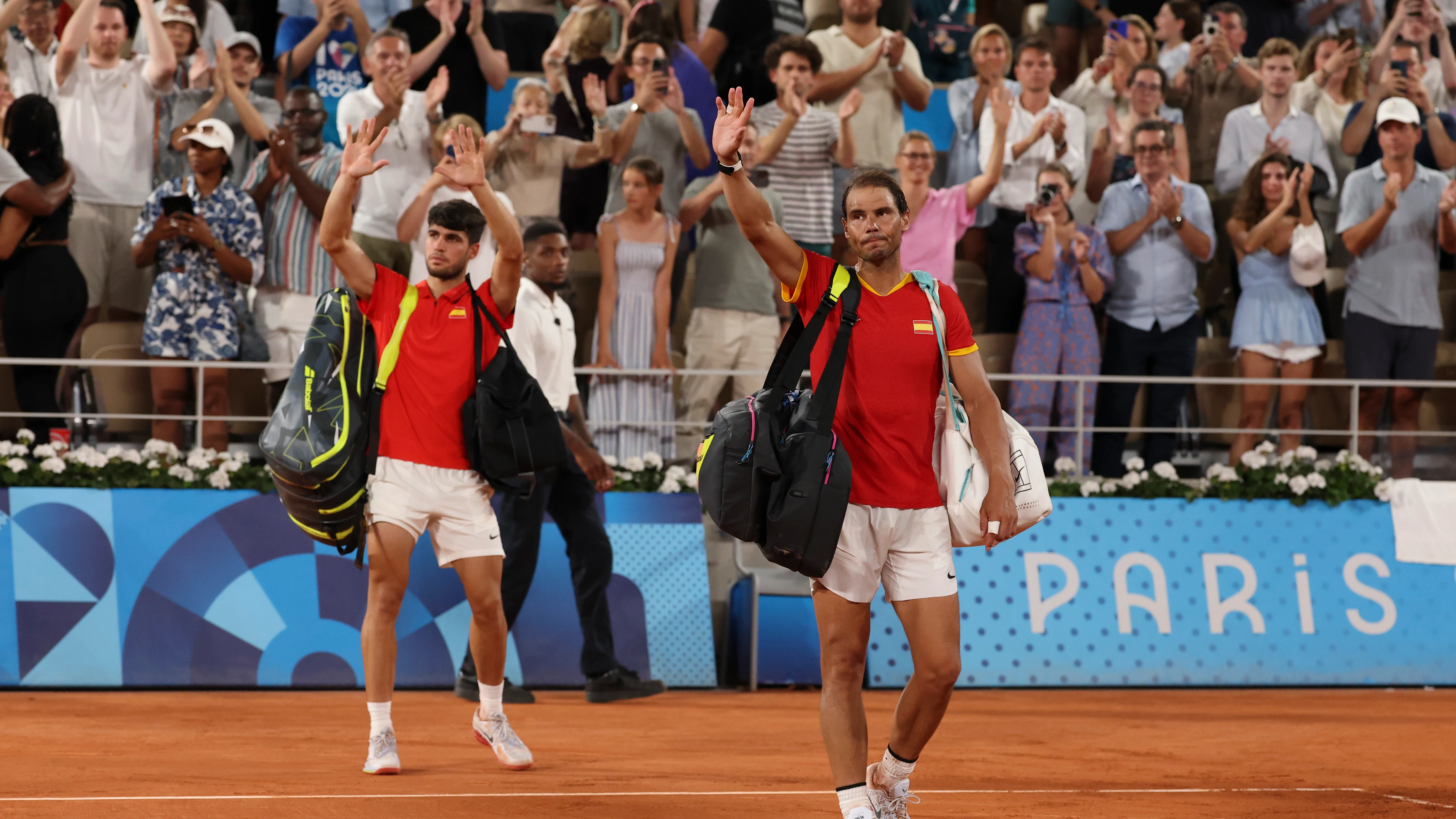 Carlos Alcaraz y Rafa Nadal