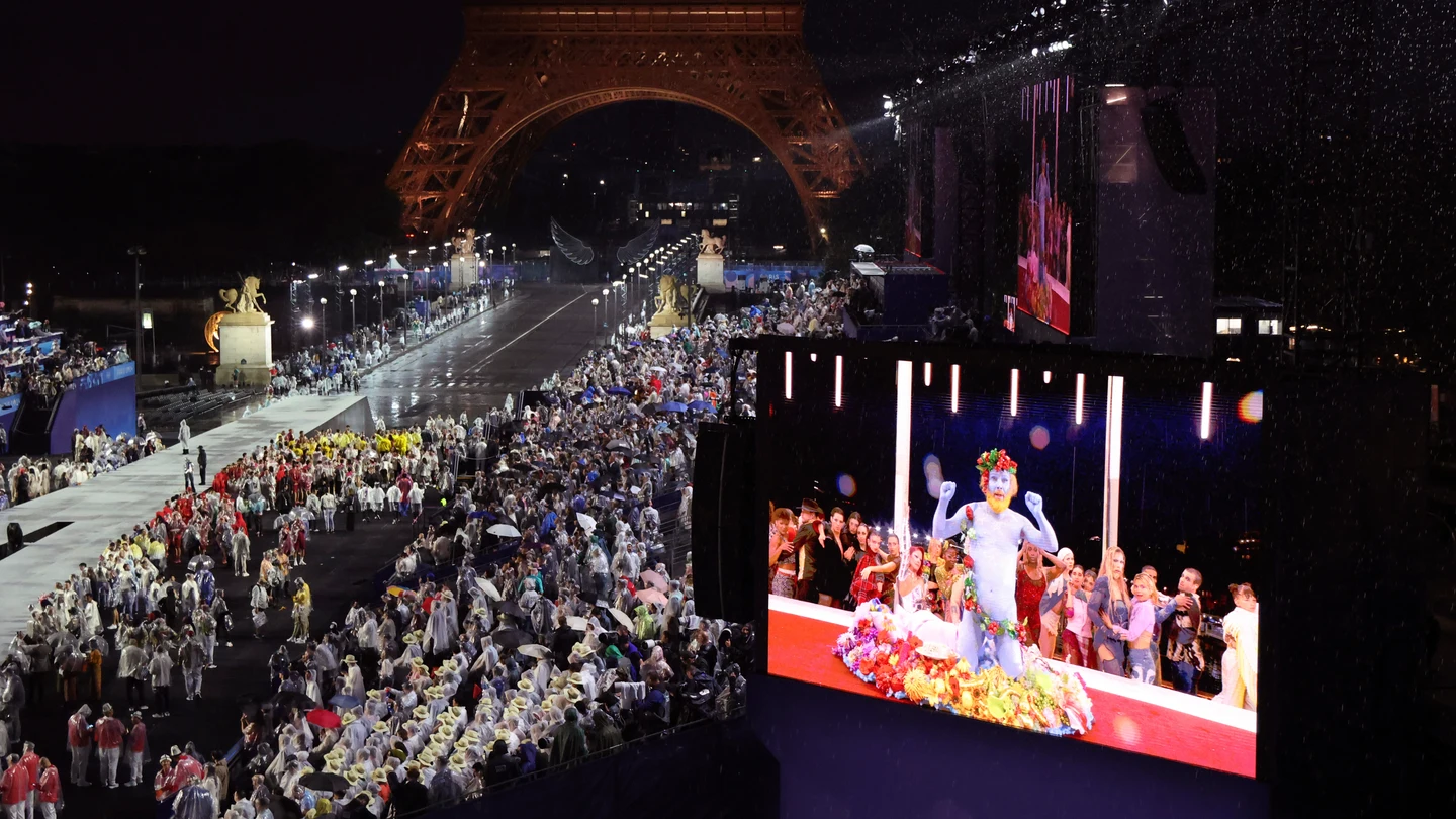 Momento de la ceremonia inaugural de los Juegos Olímpicos de París 2024 Momento de la ceremonia inaugural de los Juegos Olímpicos de París 2024