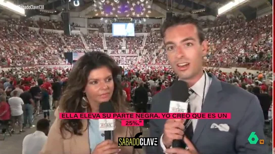 Un presentador cuestiona la identidad de Kamala Harris Un presentador cuestiona la identidad de Kamala Harris
