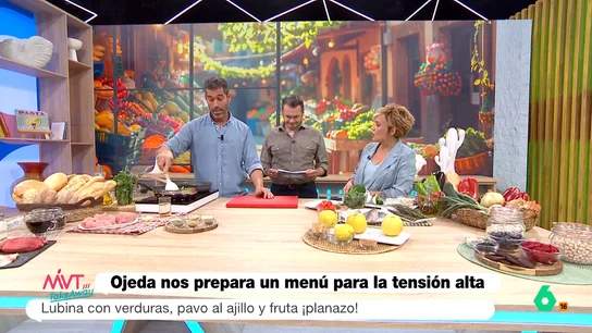 Pablo Ojeda cocina una receta saludable para controlar la tensión Pablo Ojeda cocina una receta saludable para controlar la tensión