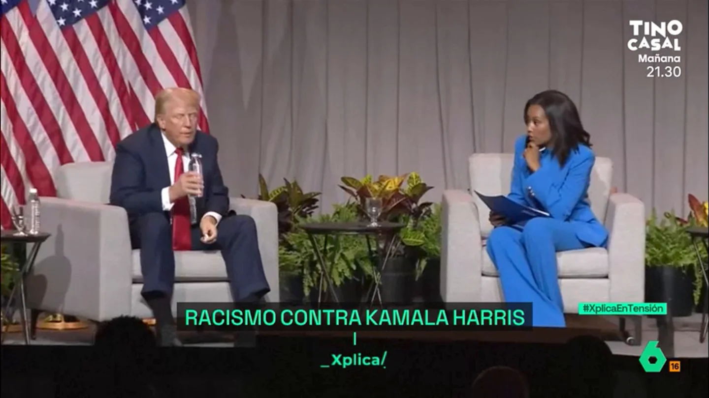 Donald Trump y Rachel Scott Donald Trump y Rachel Scott