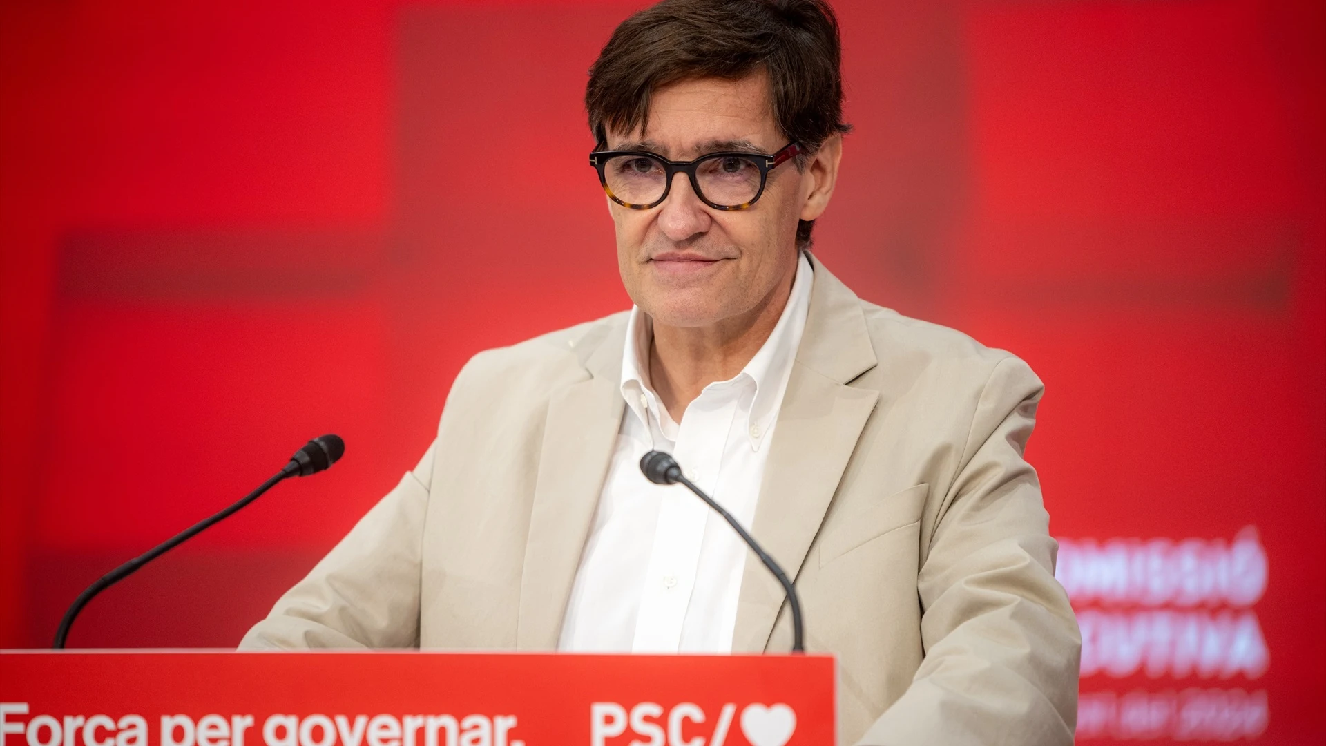 Salvador Illa, líder del PSC