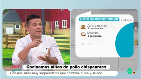 Carlos Maldonado nos da la receta de sus alitas de pollo con un toque chispeante Carlos Maldonado nos da la receta de sus alitas de pollo con un toque chispeante