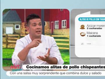 Carlos Maldonado nos da la receta de sus alitas de pollo con un toque chispeante