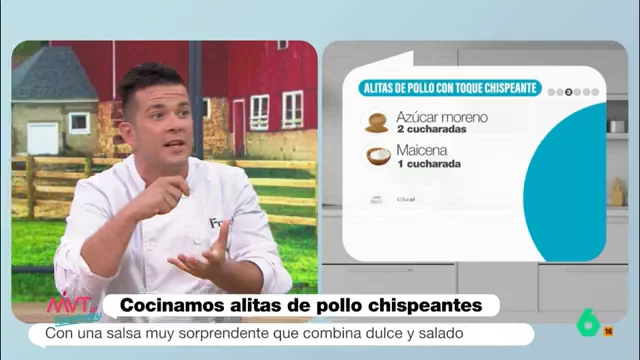 Carlos Maldonado nos da la receta de sus alitas de pollo con un toque chispeante