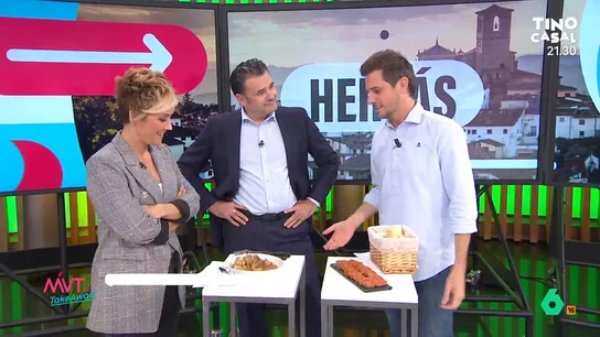Iñaki López cae rendido ante la gastronomía de Hervás, Cáceres Iñaki López cae rendido ante la gastronomía de Hervás, Cáceres
