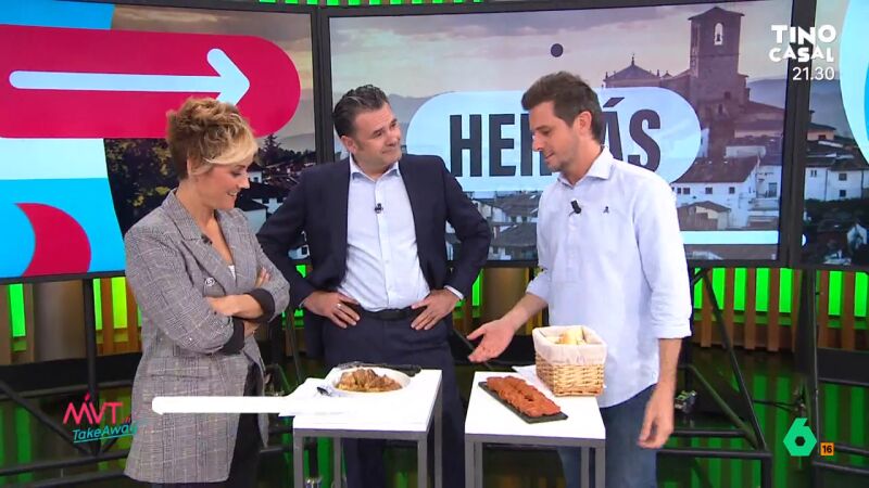 Iñaki López cae rendido ante la gastronomía de Hervás, Cáceres