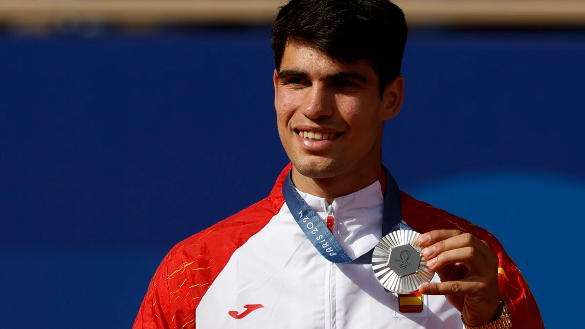 Carlos Alcaraz, con la plata de París