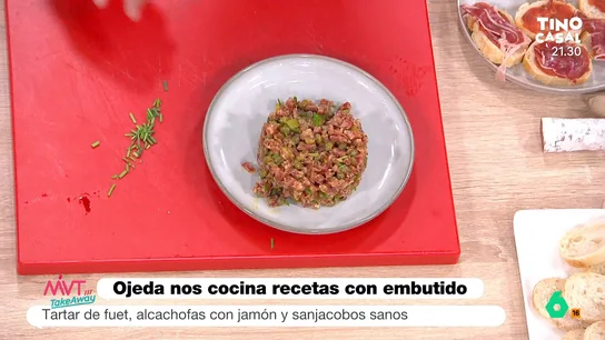 El nutricionista Pablo Ojeda convierte el fuet en un falso 'steak tartar' El nutricionista Pablo Ojeda convierte el fuet en un falso 'steak tartar'