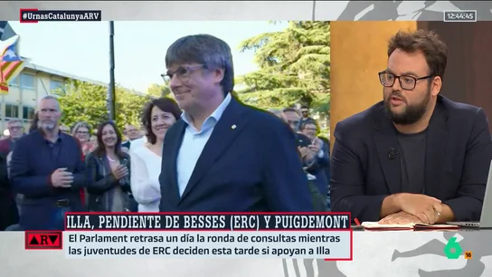 ARV- Monrosi reflexiona sobre la posible vuelta de Puigdemont: "Si le quedara algo de palabra, ya no estaría en política" ARV- Monrosi reflexiona sobre la posible vuelta de Puigdemont: "Si le quedara algo de palabra, ya no estaría en política"