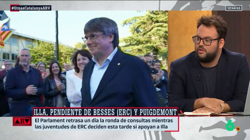 ARV- Monrosi reflexiona sobre la posible vuelta de Puigdemont: "Si le quedara algo de palabra, ya no estaría en política"