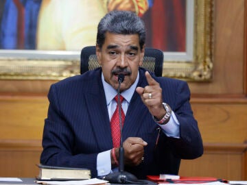 Nicolás Maduro ante la prensa tras la celebración de las últimas elecciones en Venezuela.