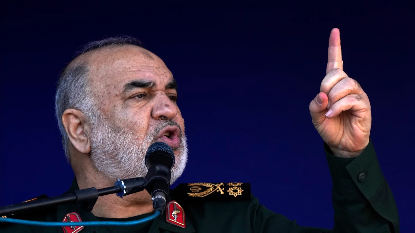 El comandante en jefe de la Guardia Revolucionaria iraní, Hosein Salami El comandante en jefe de la Guardia Revolucionaria iraní, Hosein Salami