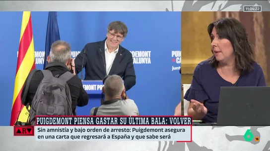 ARV- Beatriz Parera, sobre la detención de Puigdemont si regresa a España: "Puede traducirse en un ingreso en prisión" ARV- Beatriz Parera, sobre la detención de Puigdemont si regresa a España: "Puede traducirse en un ingreso en prisión"