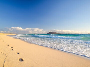 Playa de Corralejo, en Fuerteventura