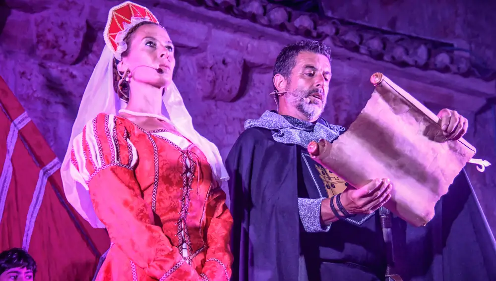 Representación de la concesión del fuero de Castrojeriz Representación de la concesión del fuero de Castrojeriz