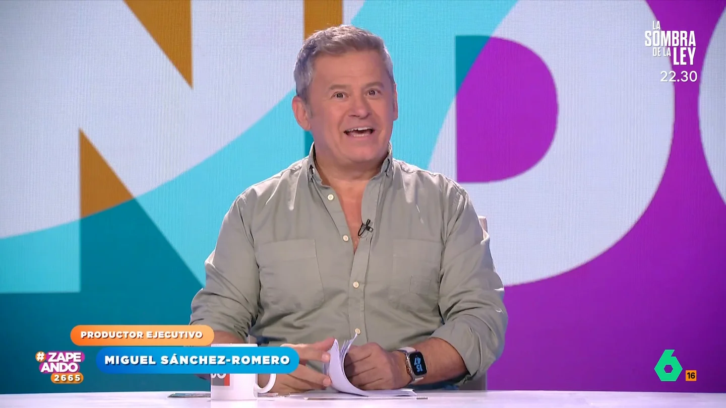 Miki Nadal sustituye a Dani Mateo en Zapeando: "Lo siento mucho para el que no le guste" El presentador habitual del programa está de vacaciones por eso, durante todo el mes de agosto, su compañero será el encargado de conducir el espacio vespertino de laSexta.