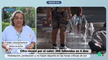 ¿Por qué no se debe dar agua a una persona que está sufriendo un golpe de calor? Una médica responde en Más Vale Tarde