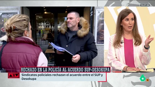 ARV-Junquera califica de "disparate" el acuerdo SUP-Desokupa: "Hace unos meses estaba provocando incidentes frente a Ferraz" ARV-Junquera califica de "disparate" el acuerdo SUP-Desokupa: "Hace unos meses estaba provocando incidentes frente a Ferraz"