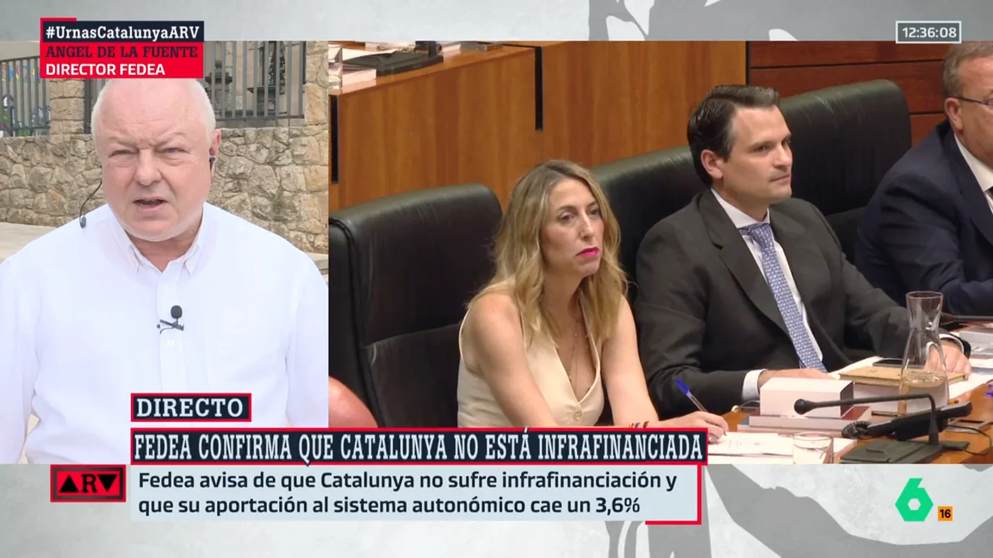 ARV- Ángel de la Fuente (Fedea) aclara si podría extenderse el concierto catalán a otras CCAA: "Sería un desastre" ARV- Ángel de la Fuente (Fedea) aclara si podría extenderse el concierto catalán a otras CCAA: "Sería un desastre"