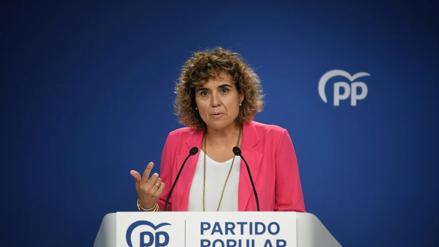 La portavoz del PP en el Parlamento Europeo, Dolors Montserrat, en la sede del PP madrileña, a 5 de agosto de 2024. La portavoz del PP en el Parlamento Europeo, Dolors Montserrat, en la sede del PP madrileña, a 5 de agosto de 2024.