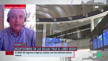 ARV- Miguel Sebastián analiza la incertidumbre que viven las bolsas tras el lunes negro: "Estamos ante una serpiente de verano"