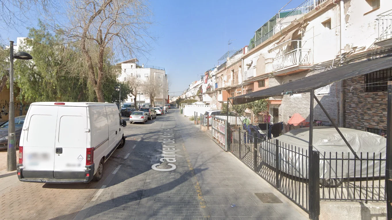 Calle de Torrent (Valencia) donde tuvo lugar el suceso. 
