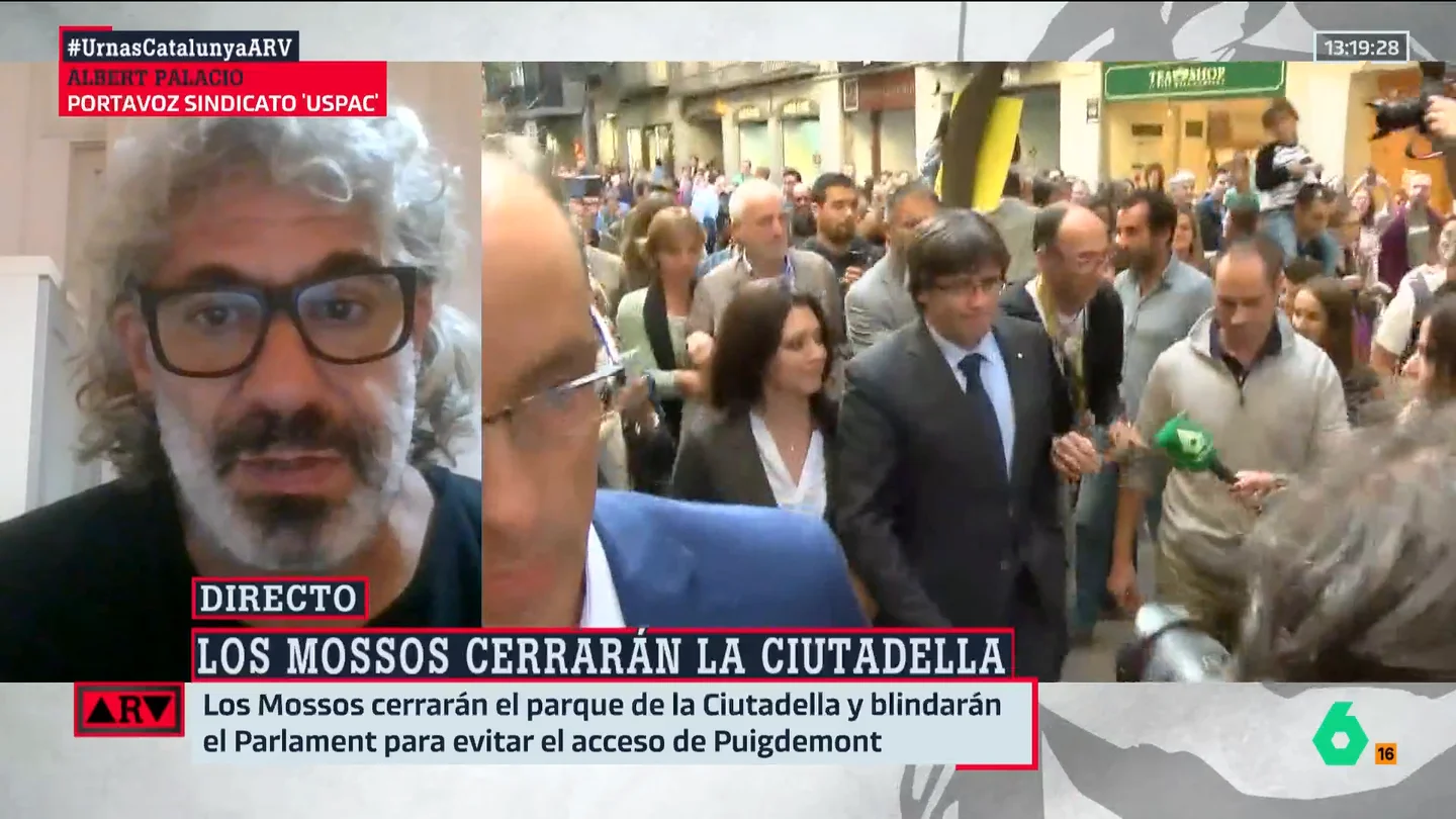 ARV- Albert Palacio, ante la posibilidad de que se produzcan concentraciones con la llegada de Puigdemont: "Que sean pacíficas" ARV- Albert Palacio, ante la posibilidad de que se produzcan concentraciones con la llegada de Puigdemont: "Que sean pacíficas"