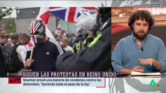 ARV- Blas Moreno aclara qu&eacute; hay detr&aacute;s de las protestas en Reino Unido: "Vemos a&ntilde;os y a&ntilde;os de populismo xen&oacute;fobo"