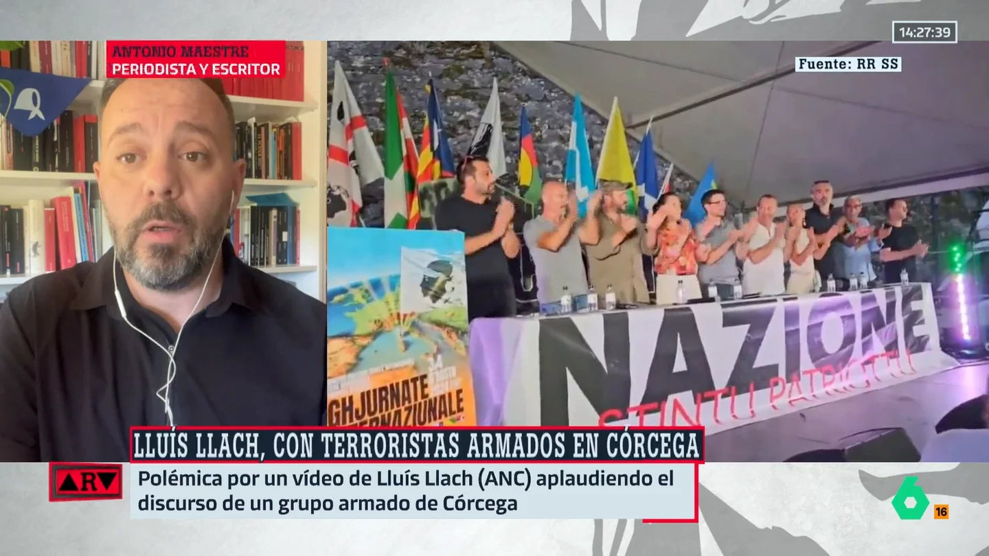 ARV- La reacción de Maestre a las polémicas imágenes de Lluís Llach: "Es una pena lo que ha hecho con el legado que tenía" ARV- La reacción de Maestre a las polémicas imágenes de Lluís Llach: "Es una pena lo que ha hecho con el legado que tenía"