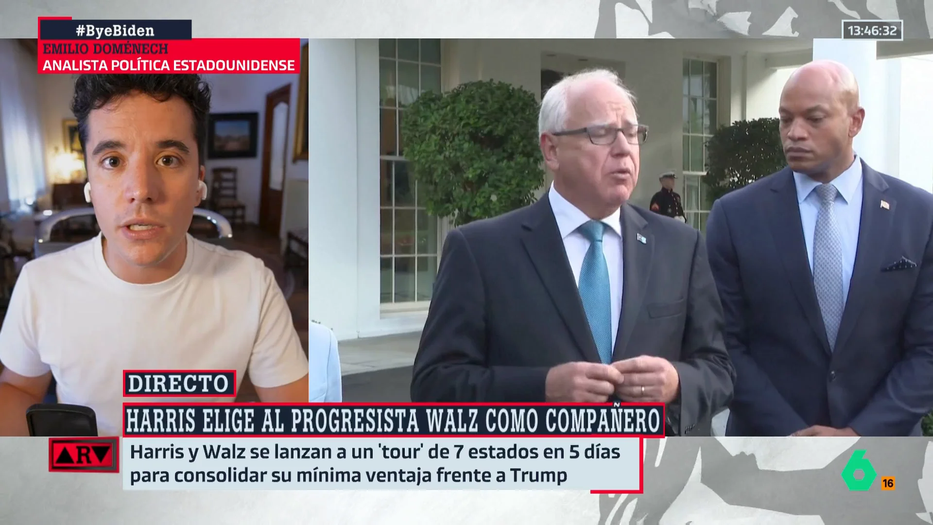 ARV-Doménech desvela las luces y sombras de Tim Walz, elegido por Kamala Harris como su vicepresidente