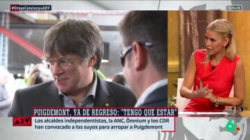  Afra Blanco, sobre el regreso de Puigdemont: "Él viene para erigirse como mártir, porque es lo que le queda"