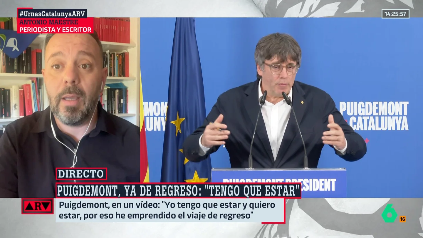 ARV- Maestre: "Lo mejor que le podría pasar a la izquierda y a este país es que se ignorara a Puigdemont" ARV- Maestre: "Lo mejor que le podría pasar a la izquierda y a este país es que se ignorara a Puigdemont"