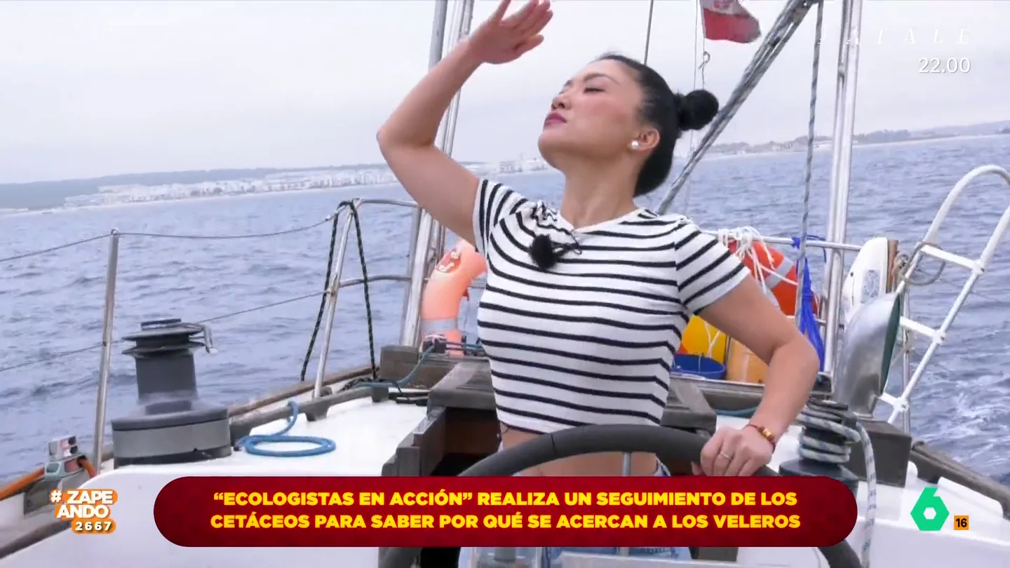Jiaping se sube al barco de 'Ecologistas en Acción' para ver a las orcas ibéricas: "Es una experiencia increíble" Jiaping se sube al barco de 'Ecologistas en Acción' para ver a las orcas ibéricas: "Es una experiencia increíble"