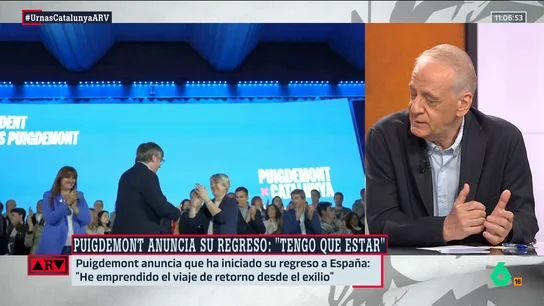 ARV- Cembero, sobre el regreso de Puigdemont: "Es su último cartucho en Cataluña" ARV- Cembero, sobre el regreso de Puigdemont: "Es su último cartucho en Cataluña"