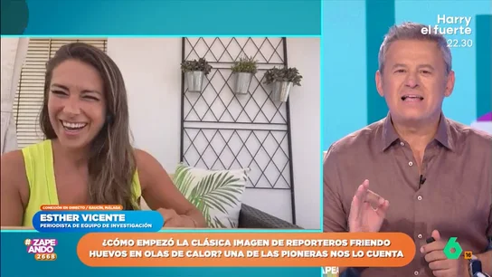 "Soy la que más huevos fritos ha hecho en la calle": Esther Vicente cuenta cómo se le ocurrió freír un huevo en un capó La reportera de Equipo de Investigación decidió grabar un reportaje en 2008 para comprobar si era posible cocinar un huevo frito sobre el capó de un coche.