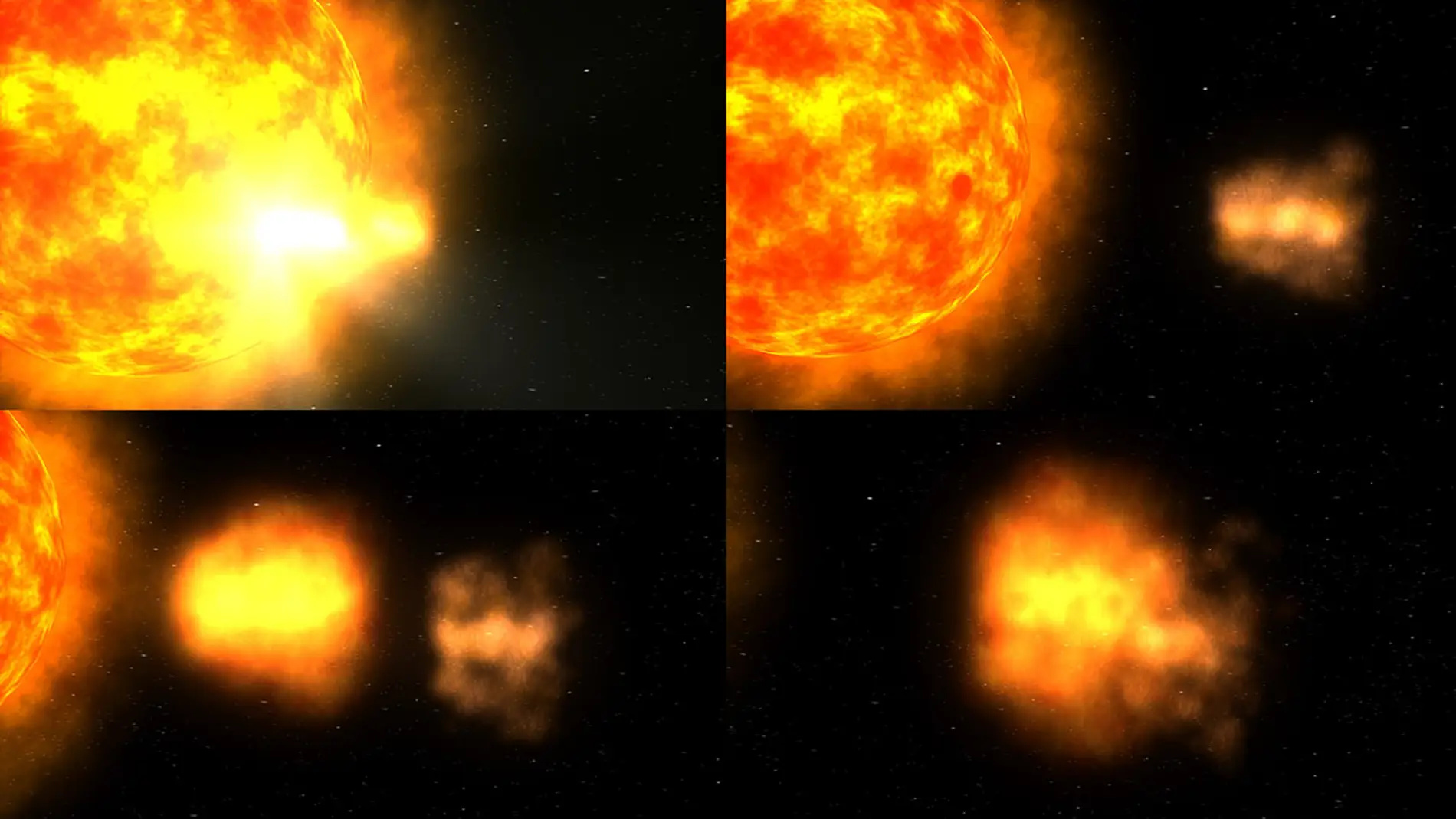 Secuencia de canibalismo de eyección de masa coronal Secuencia de canibalismo de eyección de masa coronal