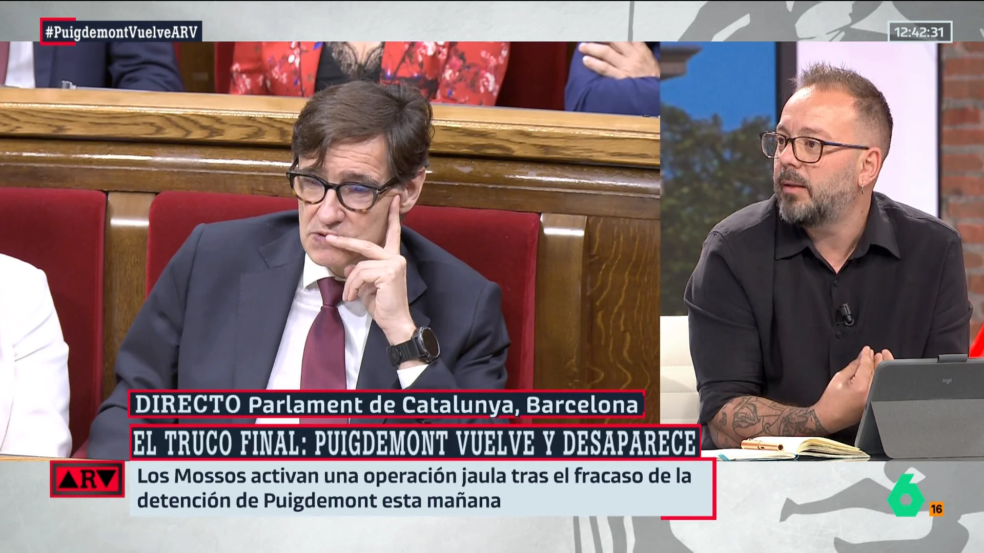 Maestre, tras la nueva fuga de Puigdemont: "Como ERC gestione la Agencia Tributaria propia tan bien como a los Mossos...." 