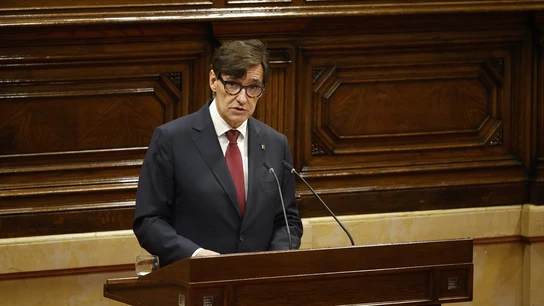 El candidato a la investidura para presidir la Generalitat de Cataluña, Salvador Illa El candidato a la investidura para presidir la Generalitat de Cataluña, Salvador Illa