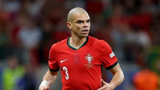 Pepe, en un partido con Portugal Pepe, en un partido con Portugal