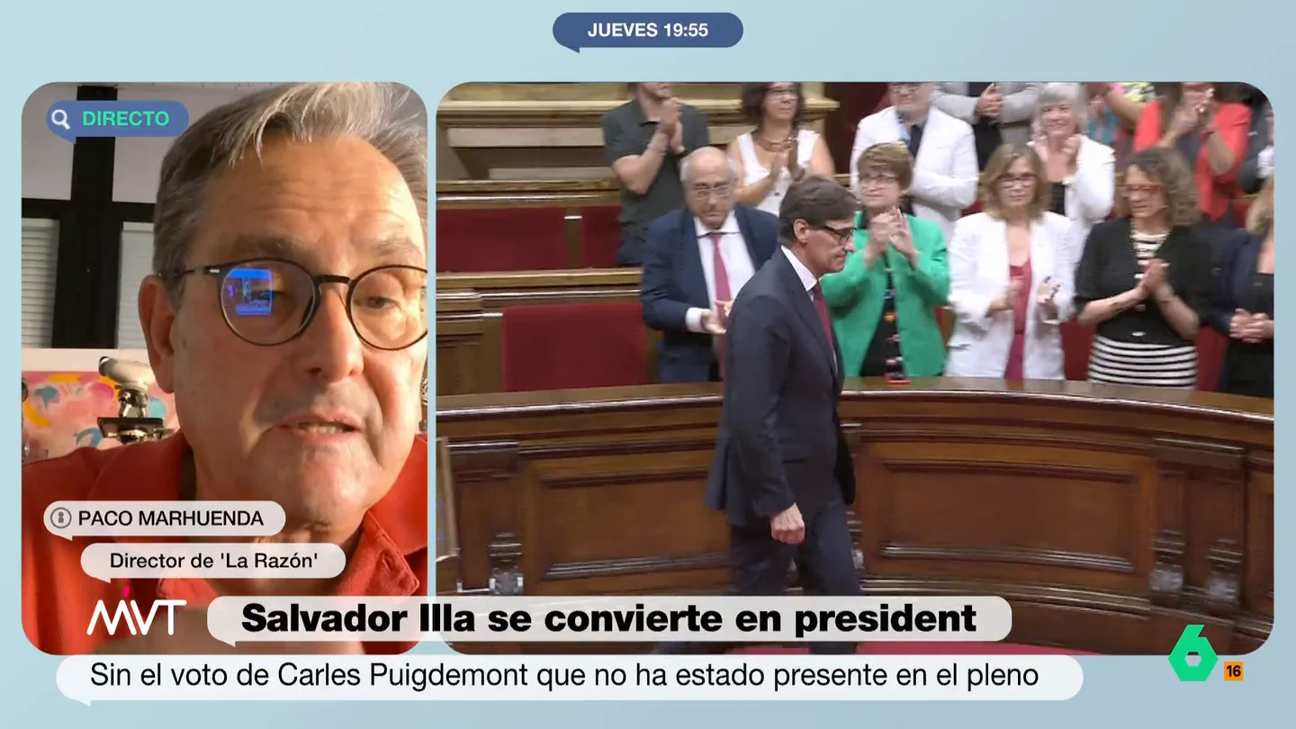 Paco Marhuenda opina que hay una euforia impostada por el Gobierno con Salvador Illa Paco Marhuenda opina que hay una euforia impostada por el Gobierno con Salvador Illa