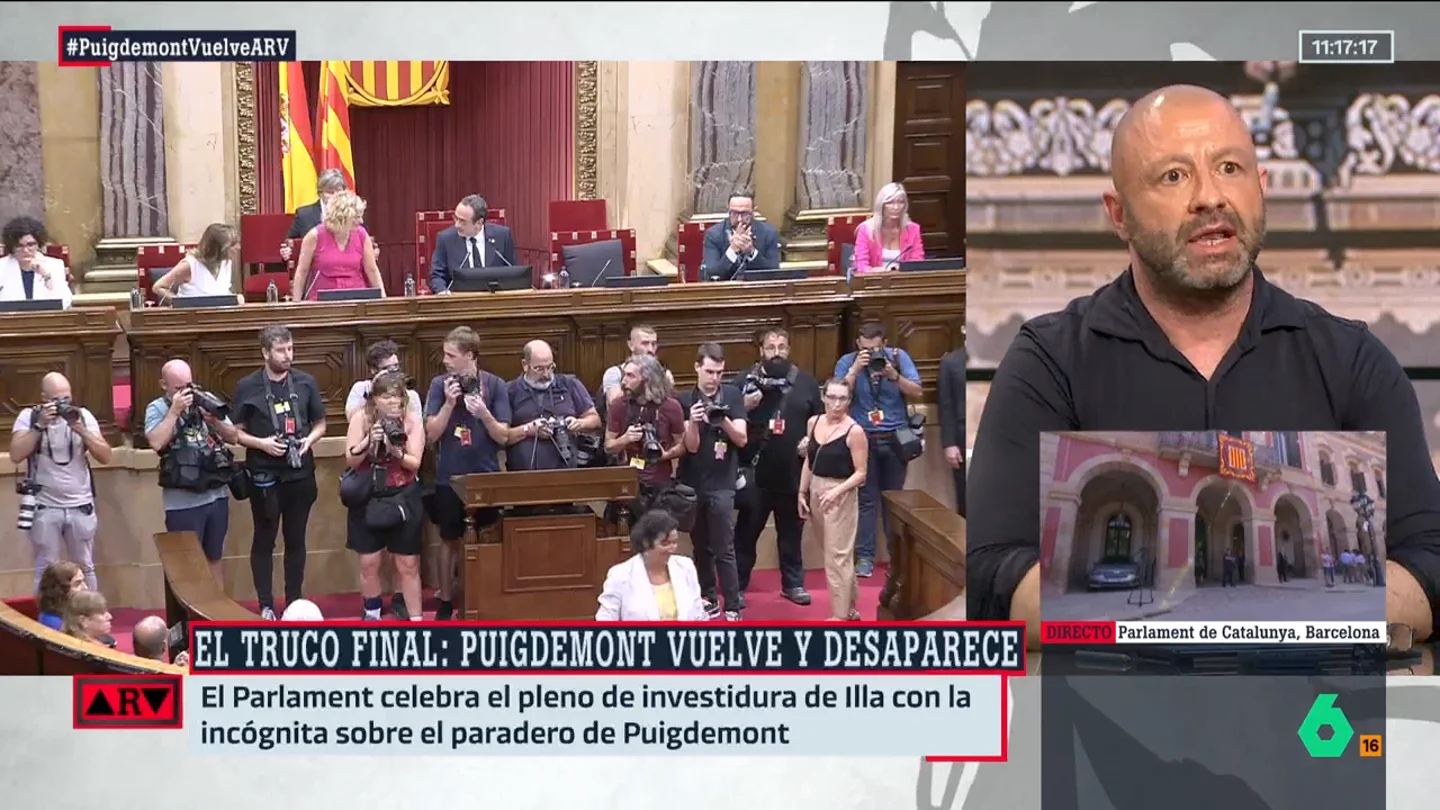 Rafa López: "La prioridad de Puigdemont no era impedir el pleno de investidura de Illa sino escapar de la cárcel" Rafa López: "La prioridad de Puigdemont no era impedir el pleno de investidura de Illa sino escapar de la cárcel"
