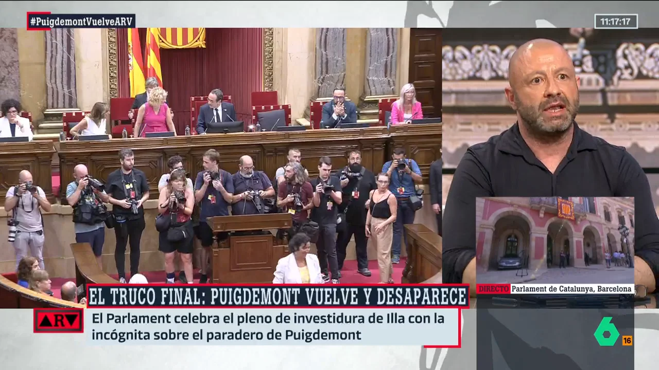 Rafa López: "La prioridad de Puigdemont no era impedir el pleno de investidura de Illa sino escapar de la cárcel"