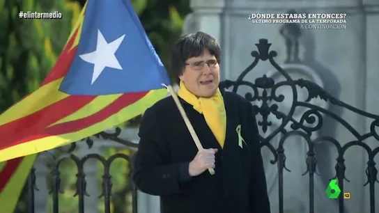 Esta fue la imitación de Joaquín Reyes a Carles Puigdemont por la que la Policía casi le detiene tras confundirle con el político Esta fue la imitación de Joaquín Reyes a Carles Puigdemont por la que la Policía casi le detiene tras confundirle con el político