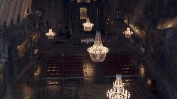 Iglesia de St Kinga en las minas de sal de Wieliczka, Polonia