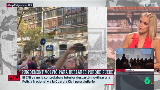 ARV- Afra Blanco, tras la huida de Puigdemont: "Su proyecto político está agotado" ARV- Afra Blanco, tras la huida de Puigdemont: "Su proyecto político está agotado"