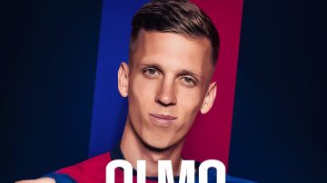 Dani Olmo, con la camiseta del Barça