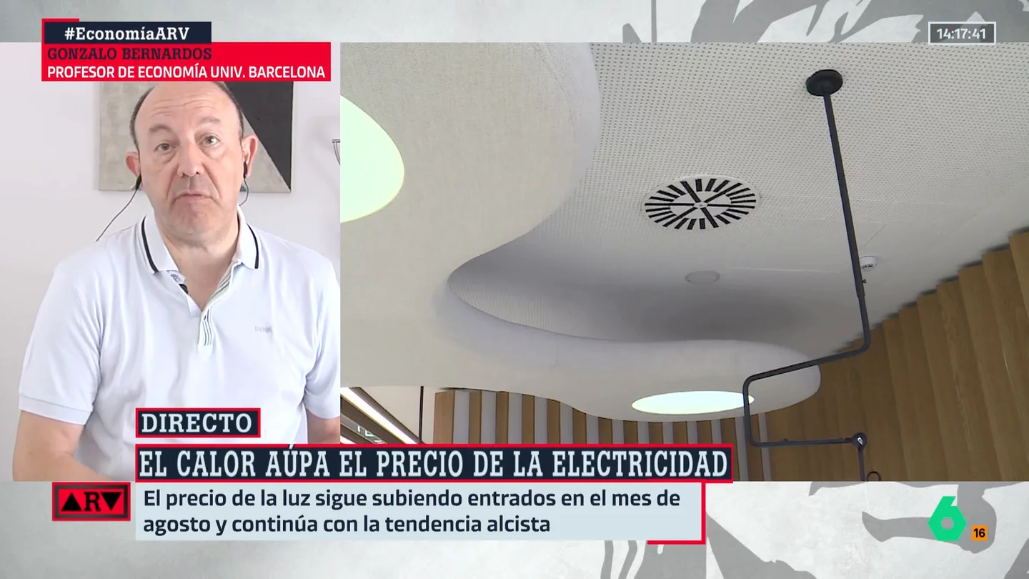 ARV-Gonzalo Bernardos analiza la subida de la luz: "Tenemos un verano que va a ser con precios más elevados" ARV-Gonzalo Bernardos analiza la subida de la luz: "Tenemos un verano que va a ser con precios más elevados"