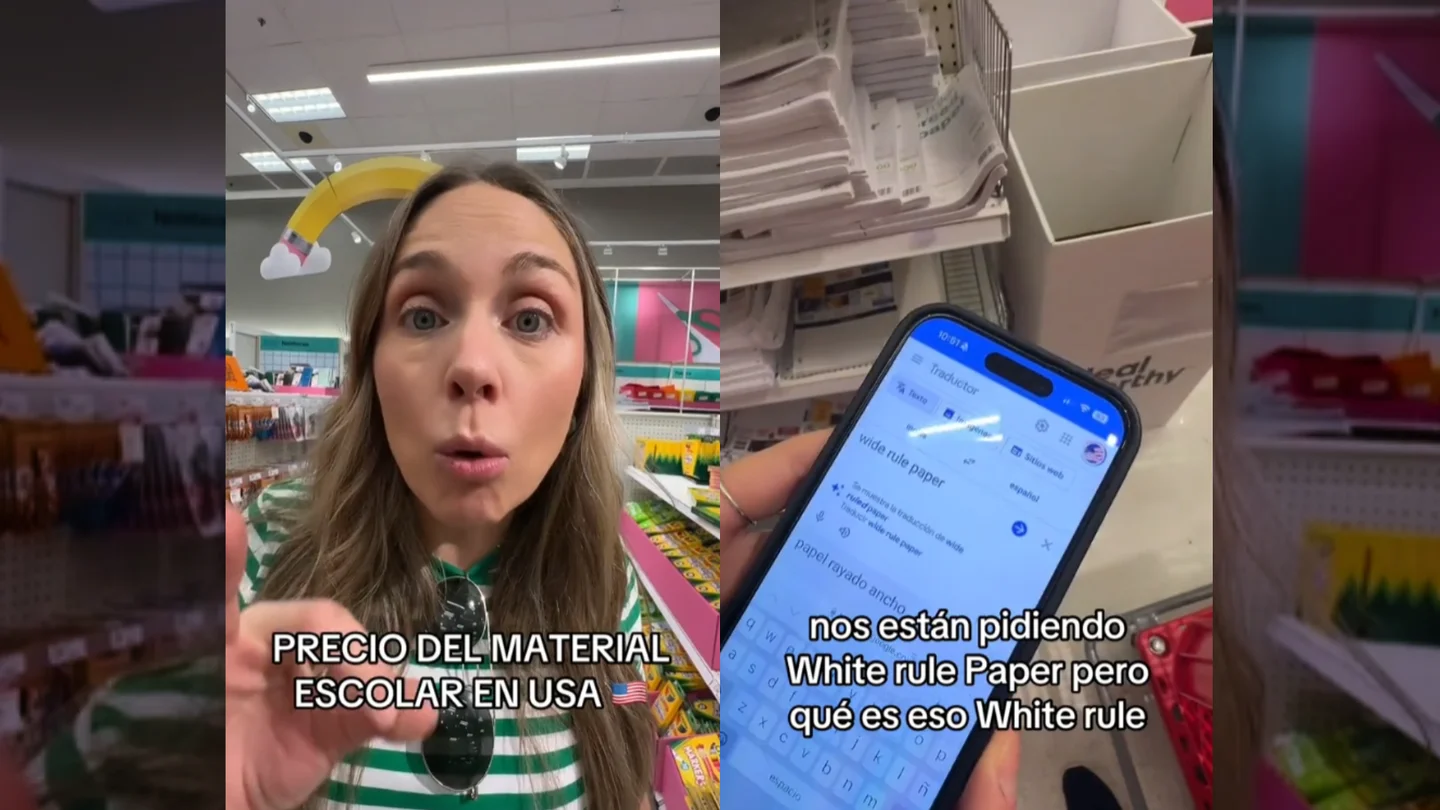 Una tiktoker española alucina con la lista de material que le han pedido del colegio en Estados Unidos: "Vais a flipar" Una tiktoker española alucina con la lista de material que le han pedido del colegio en Estados Unidos: "Vais a flipar"