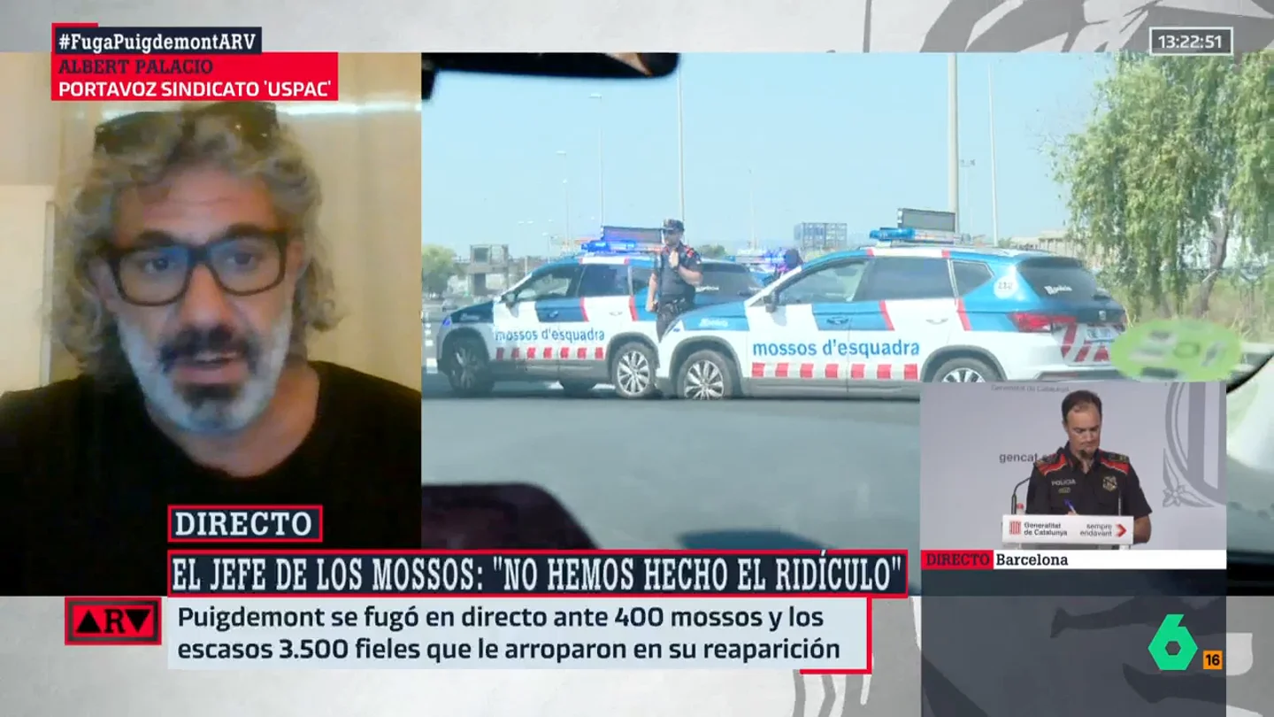 ARV- Albert Palacio pide a la cúpula que organizó el dispositivo policial que no hagan "el ridículo": "No pueden tirar pelotas fuera" ARV- Albert Palacio pide a la cúpula que organizó el dispositivo policial que no hagan "el ridículo": "No pueden tirar pelotas fuera"